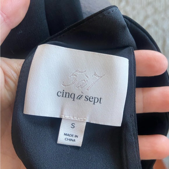 🛑SOLD Cinq a Sept Black High Neck Sleeveless Halter Blouse - Picture 6 of 8